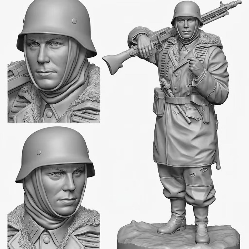 Model Kit Weapons - نموذج تجميعي من الراتنج بمقياس 1/16