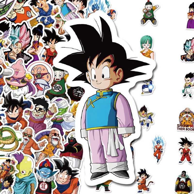 60 قطعة من ملصقات أنمي دراغون  - مراجعة Model Kit Dragon Ball وسعره