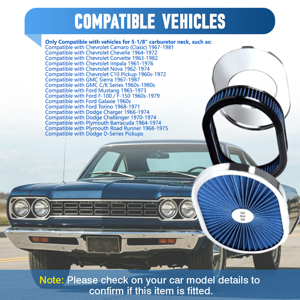 فلتر هواء بيضاوي الشكل مقاس 12 - مراجعة Model Kit Dodge Charger وسعره