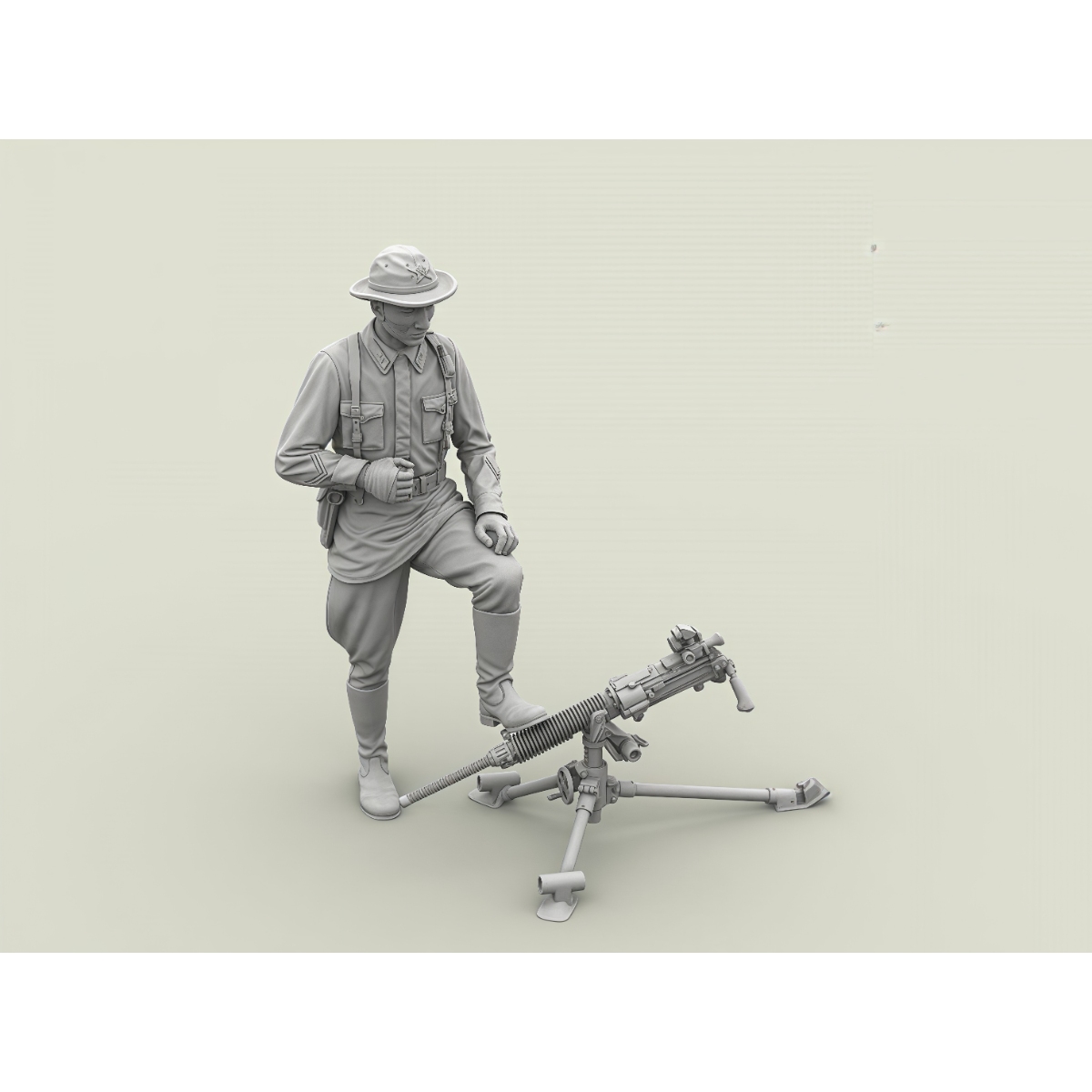 طقم نموذج من الراتنج غير مطلي  - مراجعة Model Kit Weapons وسعره