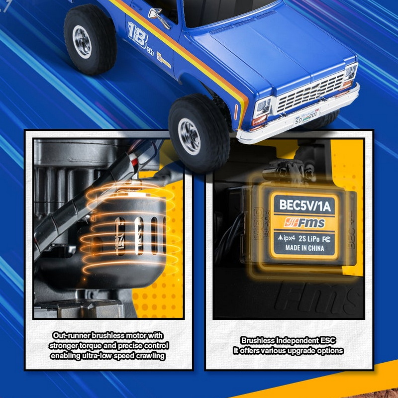 FMS FCX18/24 ترقية إلى محرك خا - مراجعة Model Kit Runner Organizer وسعره